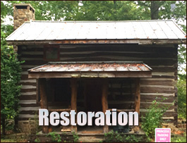 Historic Log Cabin Restoration  Eggleston, Virginia